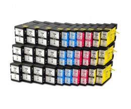 30 Cartuchos de tinta Compatibles, Canon PGI-1500 Negro 36ml + Colores 11.5ml