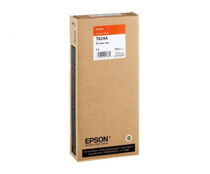 Cartucho de Tinta Original Epson T824A Naranja 350ml