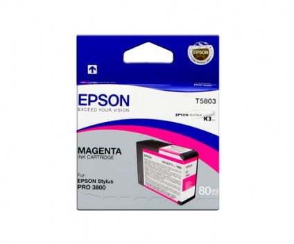 Cartucho de Tinta Original Epson T5803 Magenta 80ml