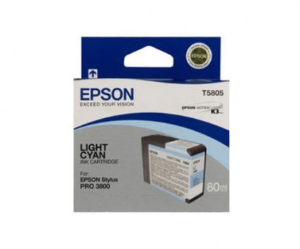 Cartucho de Tinta Original Epson T5805 Cyan Claro 80ml