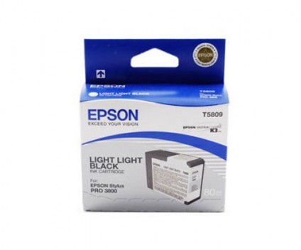 Cartucho de Tinta Original Epson T5809 Negro Ultra Claro 80ml