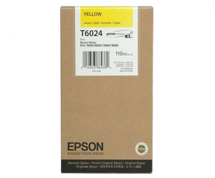 Cartucho de Tinta Original Epson T6024 Amarillo 110ml