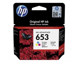 Cartucho de Tinta Original HP 653 Cor 5ml ~ 200 Paginas