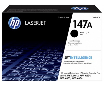 Cartucho de Toner Original HP 147A Negro ~ 10.500 Paginas