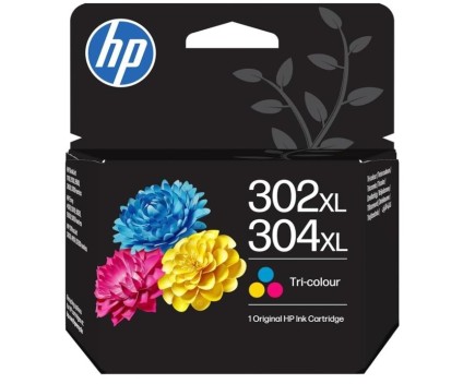 Cartucho de Tinta Original HP 302 XL / HP 304 XL Colores 8ml ~ 300 Paginas