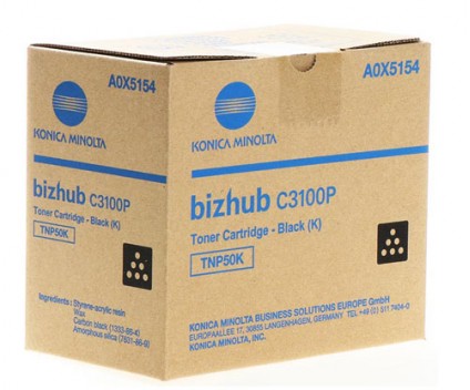 Cartucho de Toner Original Konica Minolta A0X5154 Negro ~ 5.000 Paginas