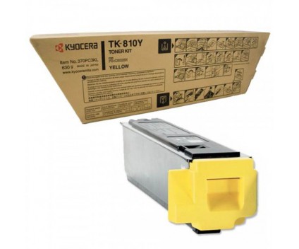 Cartucho de Toner Original Kyocera TK 810 Y Amarillo ~ 20.000 Paginas