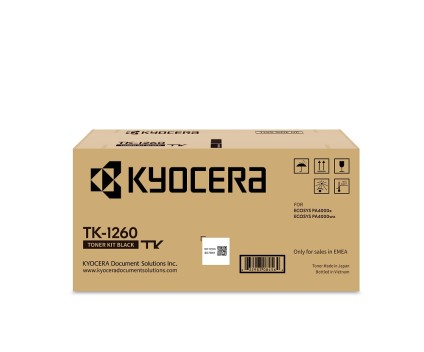 Cartucho de Toner Original Kyocera TK 1260 Negro ~ 10.000 Paginas