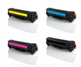 4 Cartuchos de Toner Compatible, Canon 054H Negro + Colores ~ 3.100 / 2.300 Paginas