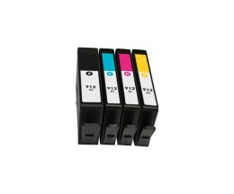 4 Cartuchos de tinta Compatible, HP 912XL Negro 22ml + Colores 10ml