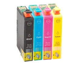 4 Cartuchos de Tinta Compatibles, Epson T05H1-T05H4 / 405 XL Negro 18.9ml + Colores 14.7ml ~ 1.100 páginas
