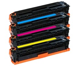 4 Cartuchos de Toner Compatible, Canon 045H Negro + Colores ~ 2.800 / 2.200 Pages