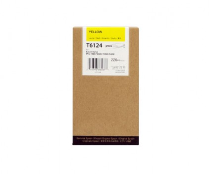 Cartucho de Tinta Compatible Epson T6124 Amarillo 220ml