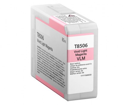 Cartucho de Tinta Compatible Epson T8506 Magenta Claro 80ml