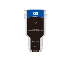 Cartucho de Tinta Compatible HP 738 Negro 300ml