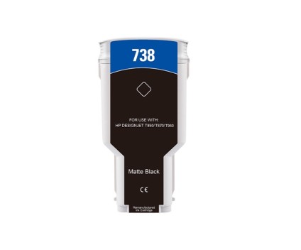 Cartucho de Tinta Compatible HP 738 Negro 300ml