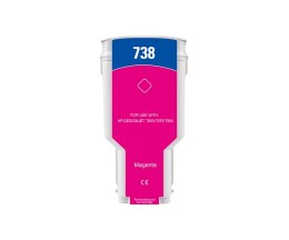 Cartucho de Tinta Compatible HP 738 Magenta 300ml