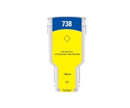 Cartucho de Tinta Compatible HP 738 Amarillo 300ml