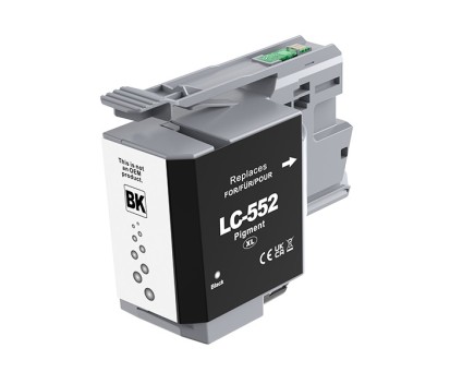 Cartucho de Tinta Compatible Brother LC-552 XL BK Negro ~ 3.000 Paginas