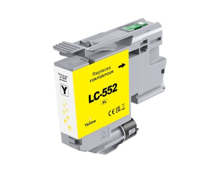 Cartucho de Tinta Compatible Brother LC-552 XL Y Amarillo ~ 1.500 Paginas