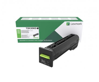 Cartucho de Toner Original Lexmark 72K20K0 Negro ~ 8.000 Paginas