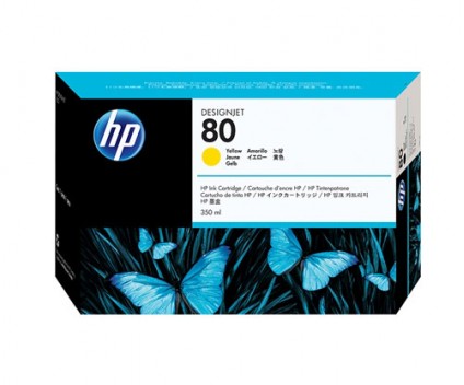 Cartucho de Tinta Original HP 80 Amarillo 350ml ~ 4.400 Paginas