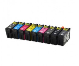 9 Cartuchos de tinta Compatibles, Epson T1571-T1579 Negro 29.5ml + Colores 29.5ml