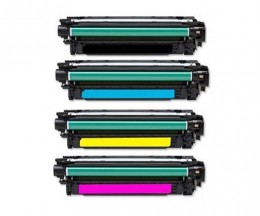 4 Cartuchos de Toneres Compatibles, HP 507X Negro + 507A Colores ~ 11.000 / 5.500 Paginas