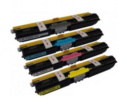 4 Cartuchos de Toneres Compatibles, Epson S05055X Negro + Colores ~ 2.700 Paginas