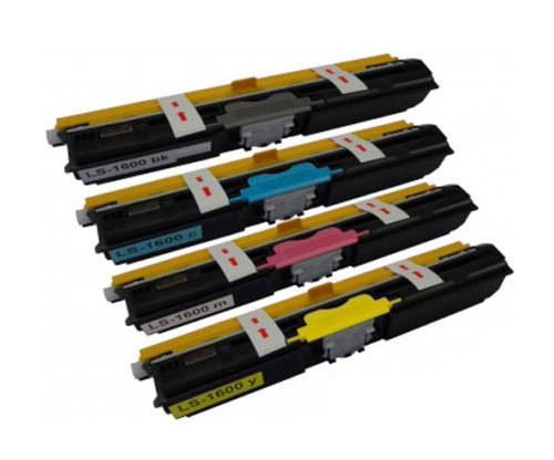 4 Cartuchos de Toneres Compatibles, Epson S05055X Negro + Colores ~ 2.700 Paginas