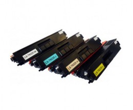 4 cartuchos de toneres Compatibles, Brother TN-320 / TN-325 / TN-321 / TN-326 / TN-329 Negro + Colores ~ 4.000 / 3.500 Paginas