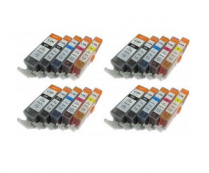 20 Cartuchos de tinta Compatibles, Canon PGI-525 / CLI-526 Negro 19.4ml + Colores 9ml