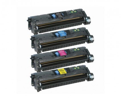 4 Cartuchos de Toneres Compatibles, HP 121A / HP 122A Negro + Colores ~ 5.000 / 4.000 Paginas