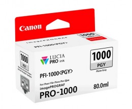 Cartucho de Tinta Original Canon PFI-1000 PGY Gris Foto 80ml