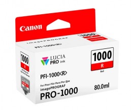 Cartucho de Tinta Original Canon PFI-1000 R Rojo 80ml