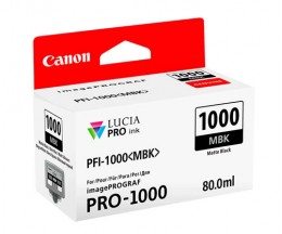 Cartucho de Tinta Original Canon PFI-1000 MBK Negro Mate 80ml