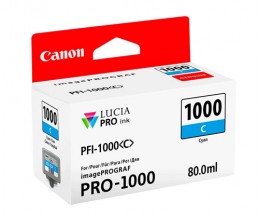 Cartucho de Tinta Original Canon PFI-1000 C Cyan 80ml