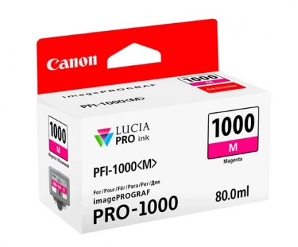 Cartucho de Tinta Original Canon PFI-1000 M Magenta 80ml