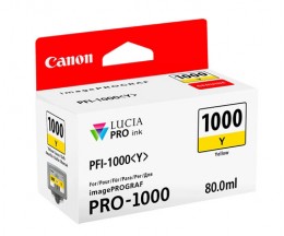 Cartucho de Tinta Original Canon PFI-1000 Y Amarillo 80ml