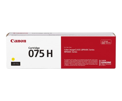 Cartucho de Toner Original Canon 075H Amarillo ~ 2.500 Paginas