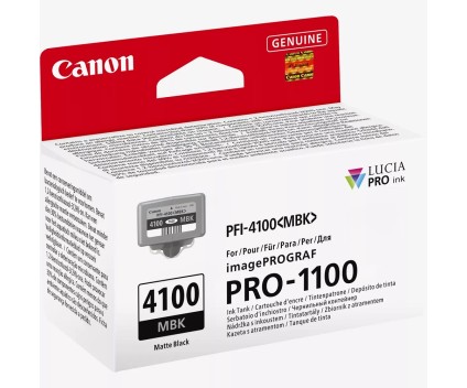 Cartucho de Tinta Original Canon PFI-4100 MBK Negro Mate 80ml