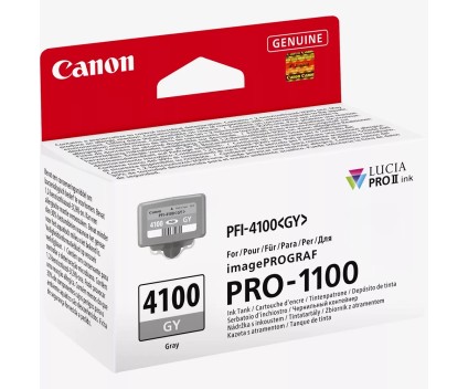 Cartucho de Tinta Original Canon PFI-4100 GY Gris 80ml