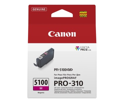 Cartucho de Tinta Original Canon PFI-5100 M Magenta 14ml