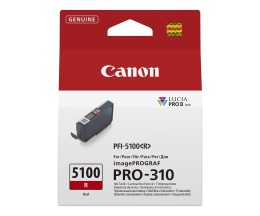 Cartucho de Tinta Original Canon PFI-5100 R Rojo 14ml