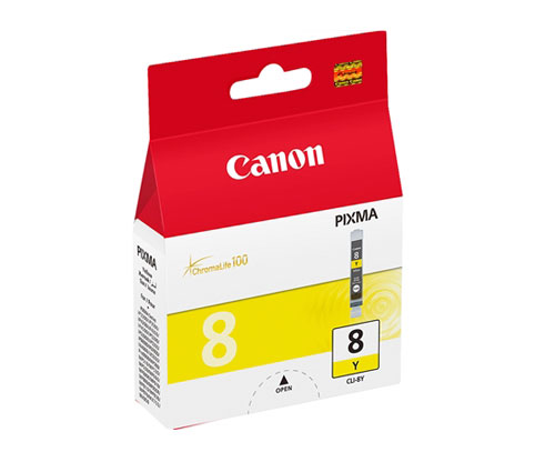 Cartucho de Tinta Original Canon CLI-8 Amarillo 13ml ~ 530 Paginas