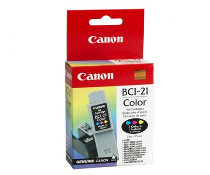 Cartucho de Tinta Original Canon BCI-21 Colores 10ml