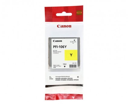 Cartucho de Tinta Original Canon PFI-106 Y Amarillo 130ml