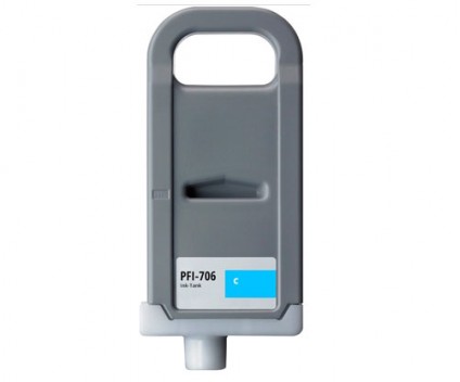 Cartucho de Tinta Compatible Canon PFI-706 C Cyan 700ml