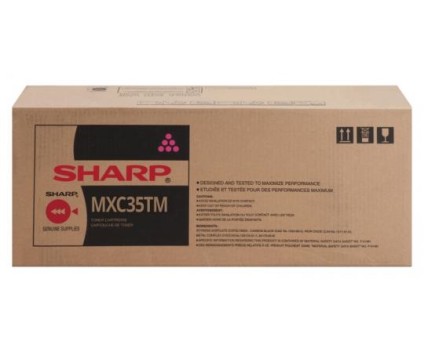Cartucho de Toner Original Sharp MXC35TM Magenta ~ 6.000 Paginas