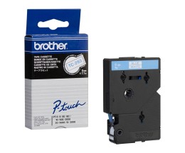 Cinta Original Brother TC-293 Azul en Blanco 9mm x 7.7m